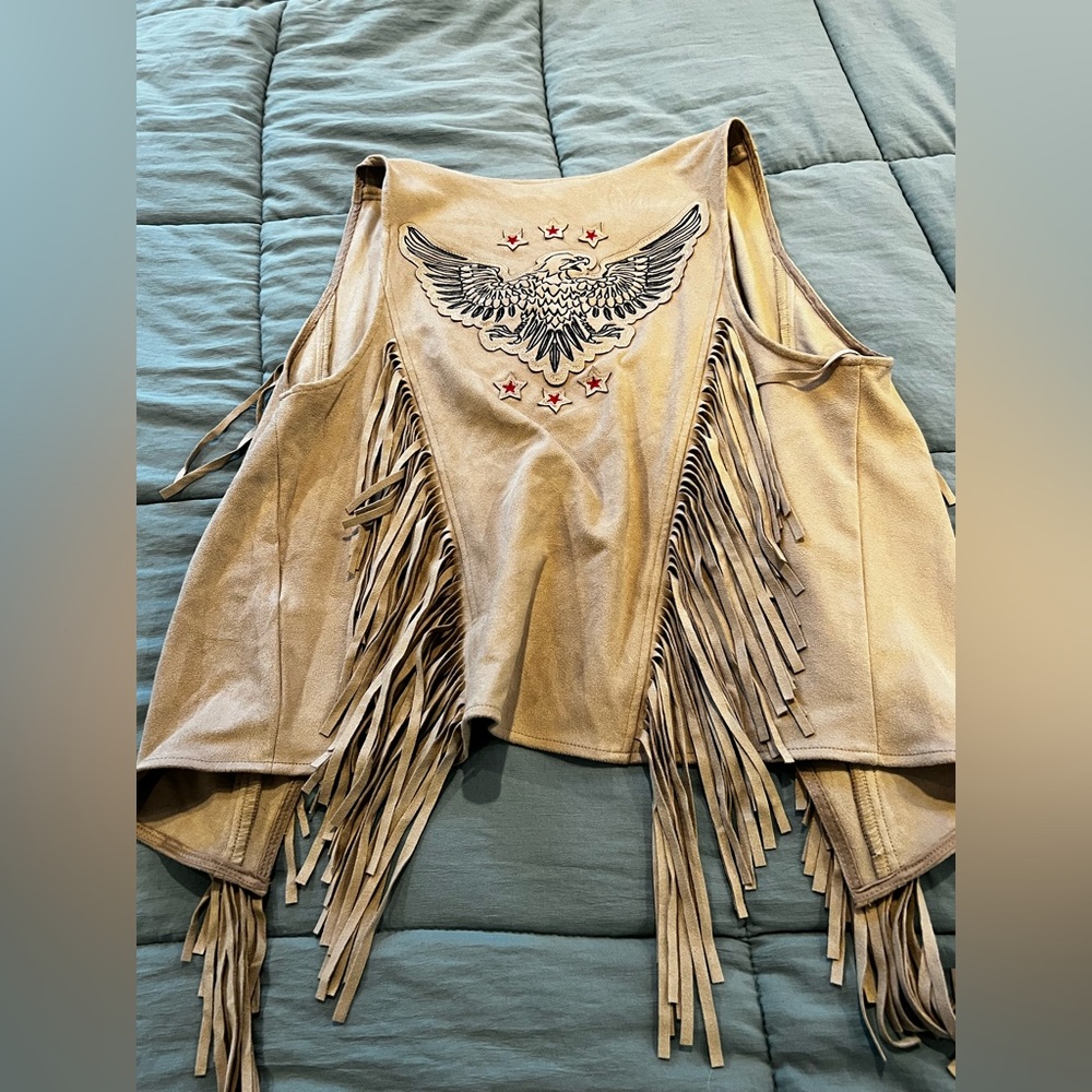 Idllywind fringed vest